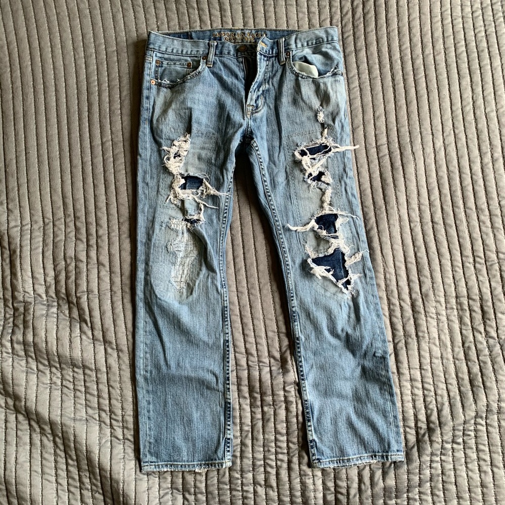 American Eagle blue slim straight Jeans